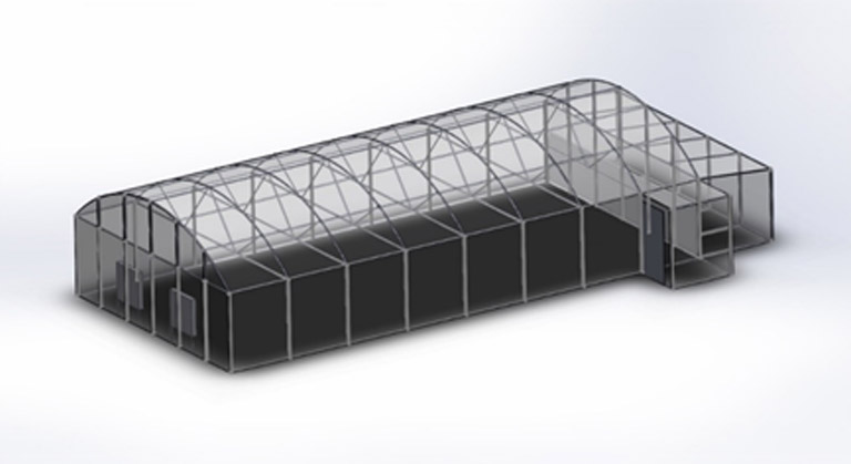 High Tech Temperature Control Greenhouse